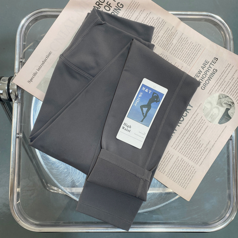 Lulu mismo nude cintura alta pantalones de yoga de lana Otoño e Invierno de las mujeres no incómodo área medias deportivas correr pantalones de fitness