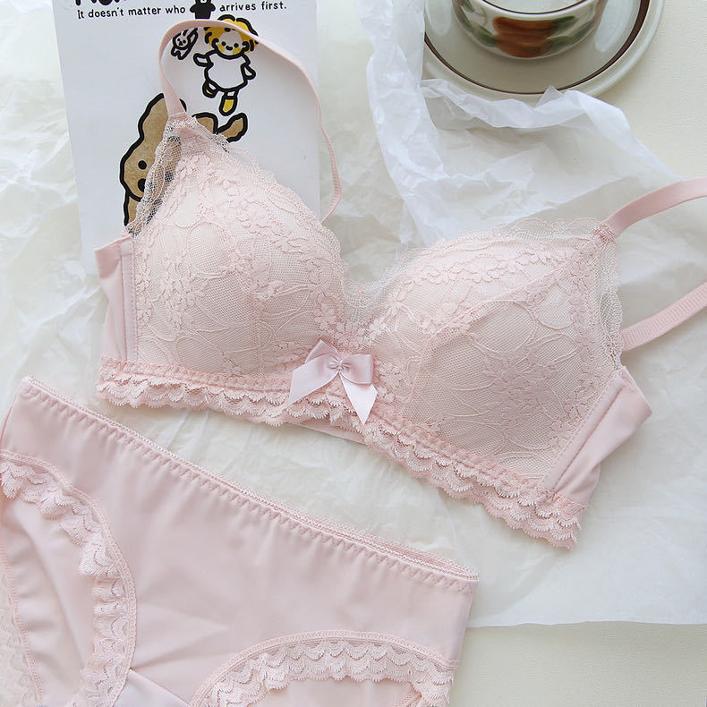 Ventas directas de fábrica comercio electrónico transfronterizo Sudeste de Asia Vietnam Tailandia damas burbujas encaje pecho pequeño recogido sujetador Tovin