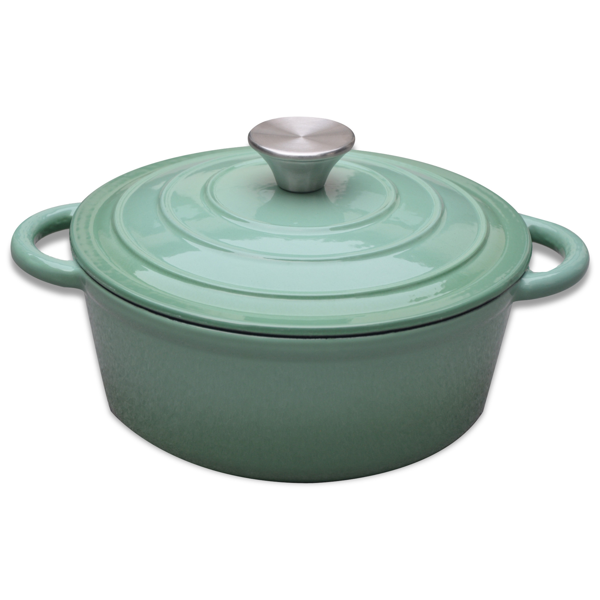 Thickened cast iron enamel pot, green multi-functional stew pot, large-capacity soup pot, popular high-appearance enamel pot