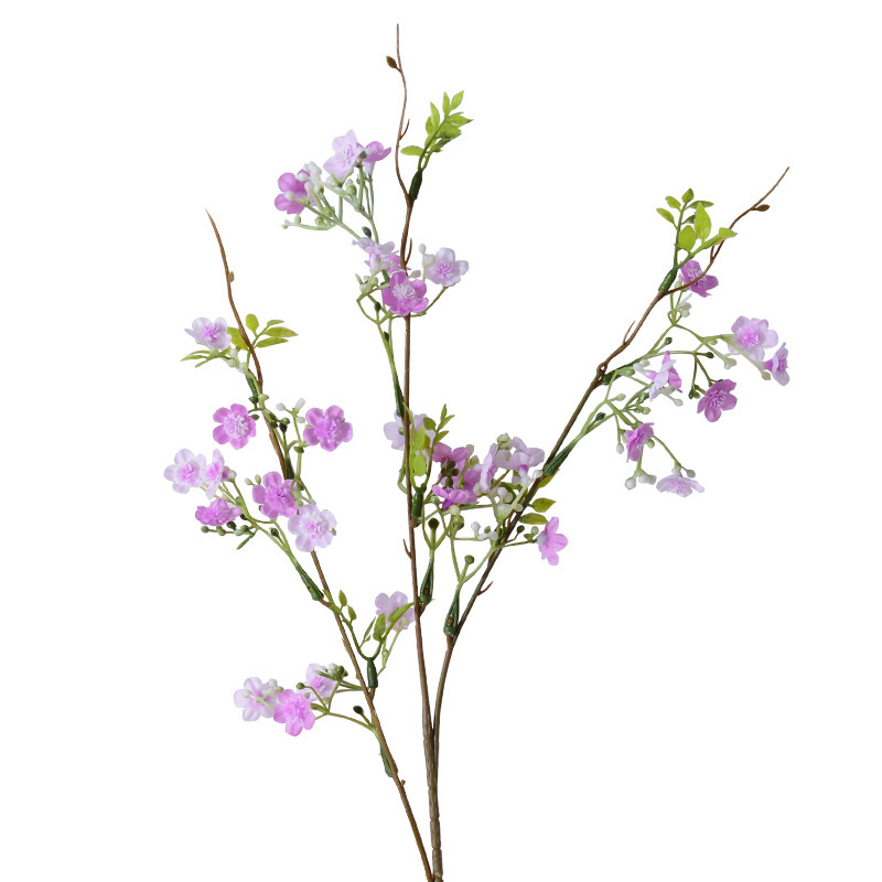 Rama única pequeña flor artificial estrellado floral de gama alta accesorios de fotografía de boda en casa siente flor artificial flor falsa al por mayor