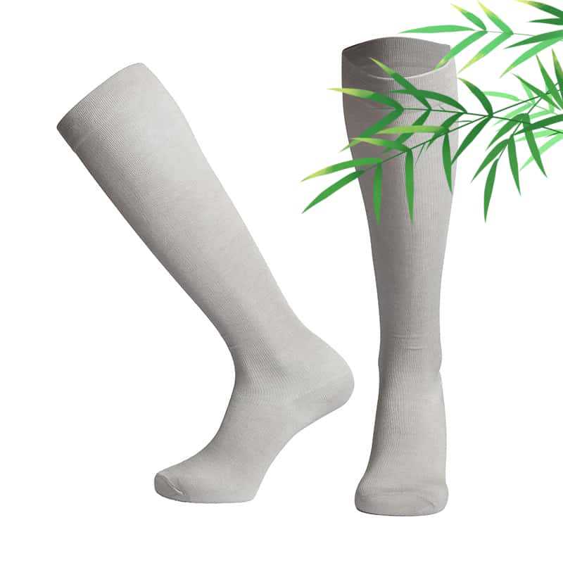 Medias de Compresión con Punta Abierta de Fibra de Bambú y Nailon, Absorción de Sudor, para Deporte y Descanso image 18