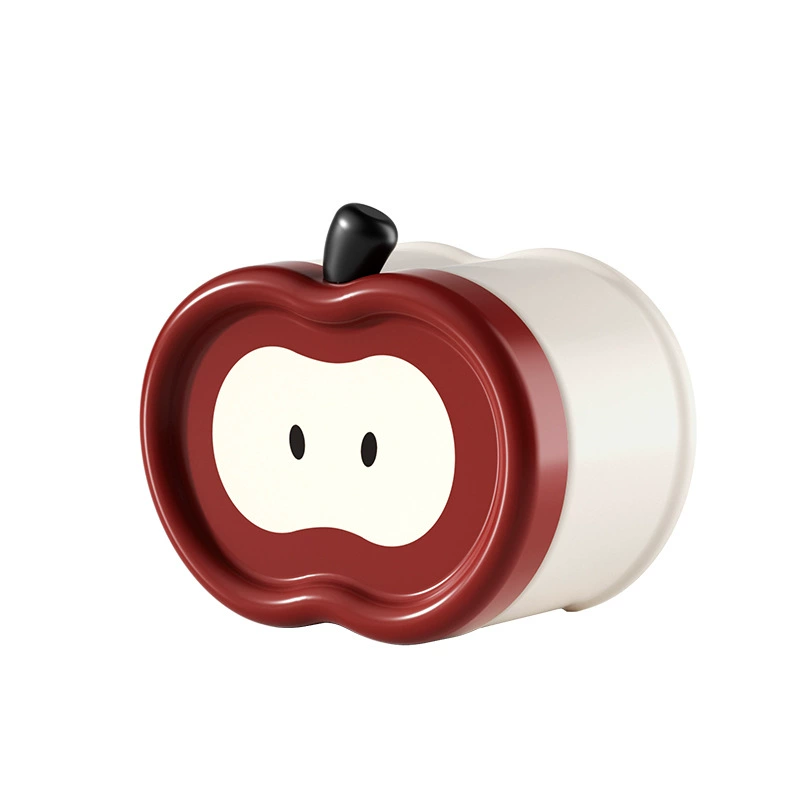 Apple, toothbrush, glass holder