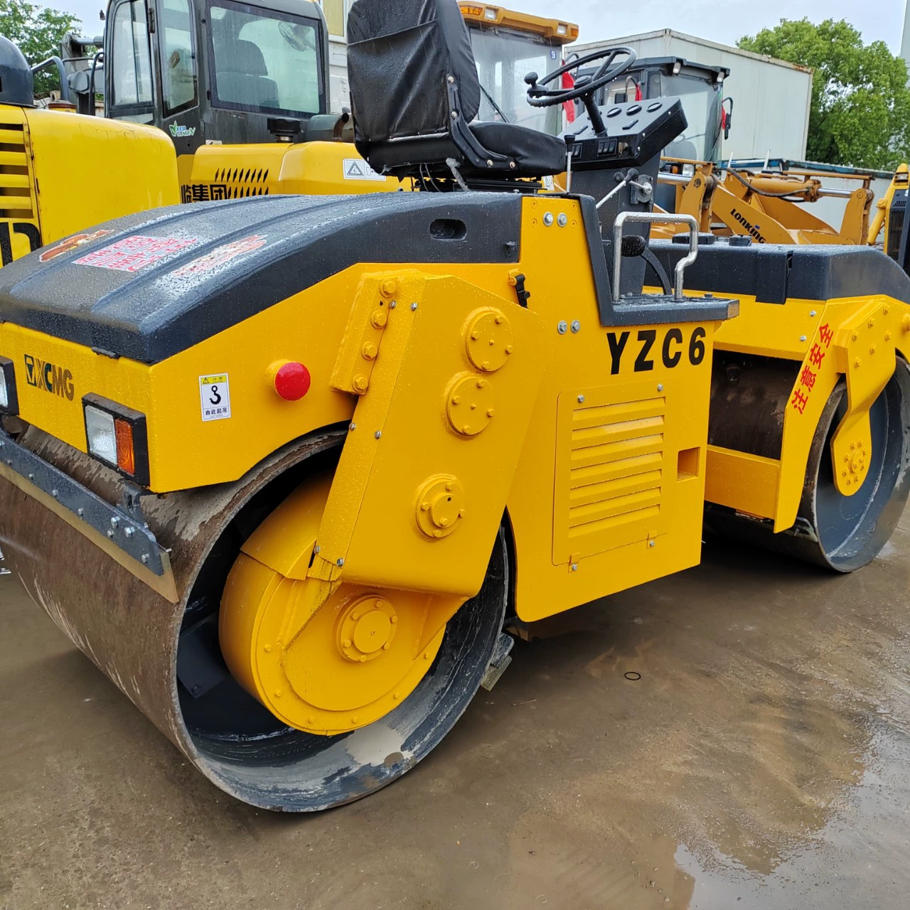 Б/у малый двойной стальной колесный вибропресс 3 тонны 5 тонн 6 тонн 8 тонн двойной стальной колесный вибропресс