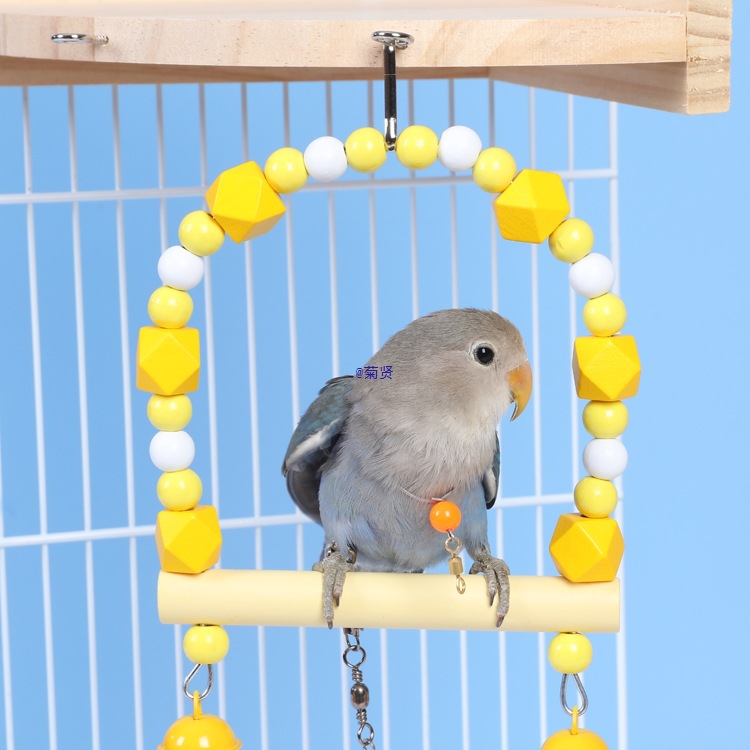 鹦鹉秋千站台吊桥虎皮牡丹玄凤鹦鹉玩具攀爬架小鸟用跳板鸟笼配件