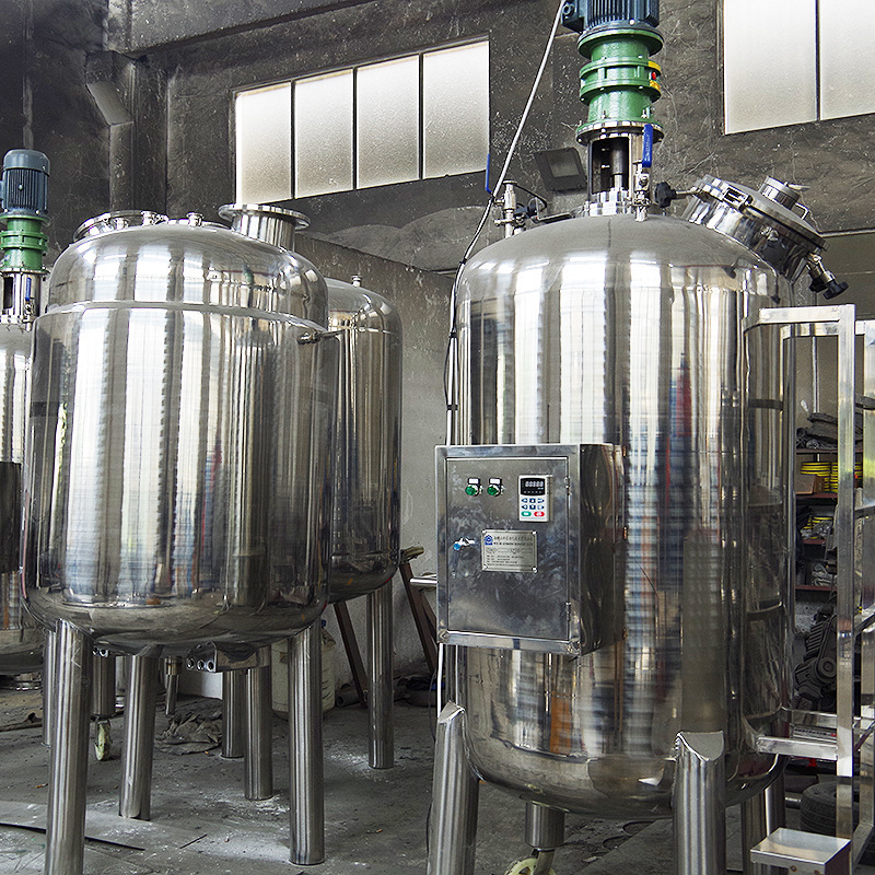 高温ステンレス反応釜化学接着剤攪拌バレル電気加熱保温反応釜小型防爆反応釜|undefined