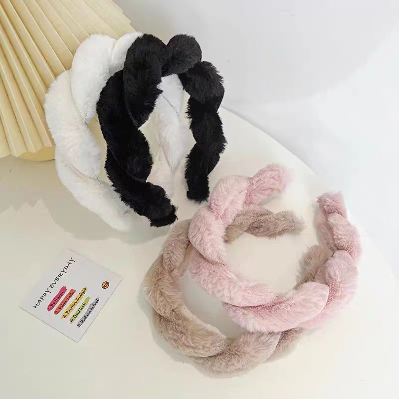 Simple Style Solid Color Cloth Hair Band display picture 3