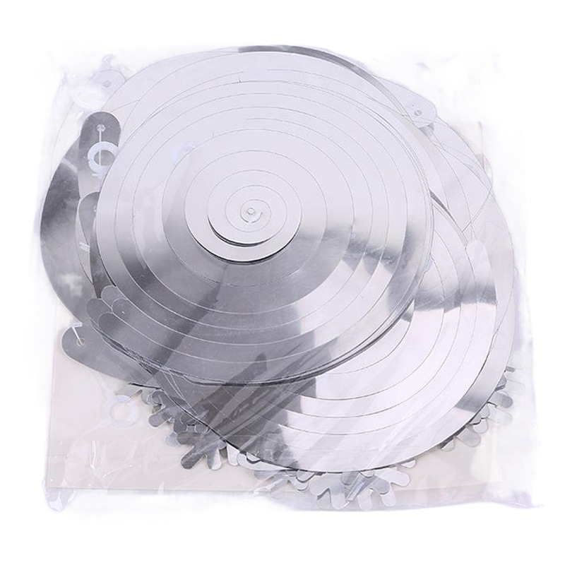 Amazon decoración suministros Navidad copo de nieve fiesta espiral colgante hueco tridimensional copo de nieve colgante color raya Garland