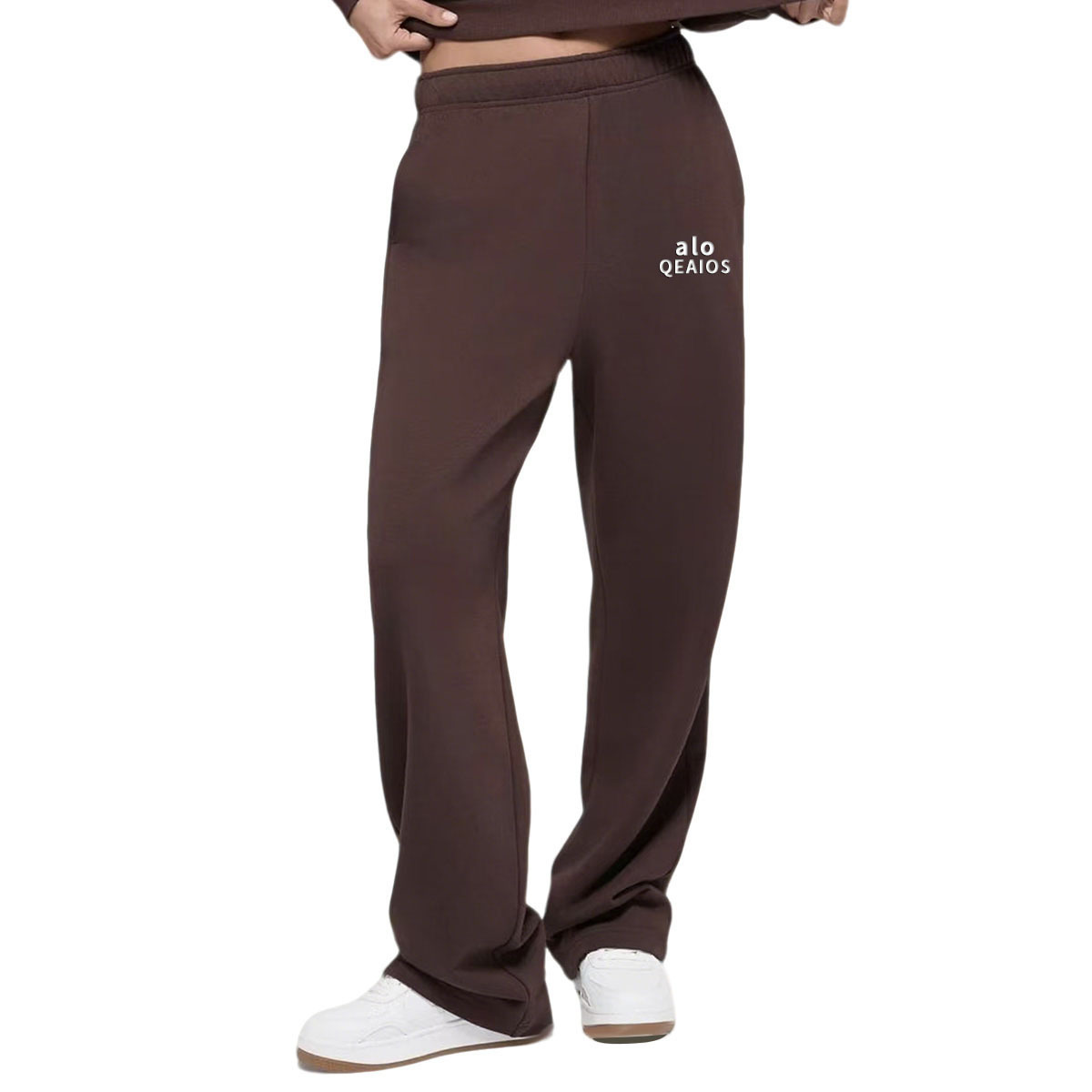 alo nuevo pantalones casuales sueltos de piernas anchas primavera y otoño de dopamina pantalones de color sólido pantalones casuales