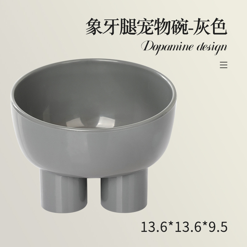 Tazón de comida para mascotas para evitar volcarse Tazón de arroz para perros Beber agua para gatos Tazón de arroz de comida para gatos de gran calibre Tazón de cuello de barbilla anti-negro