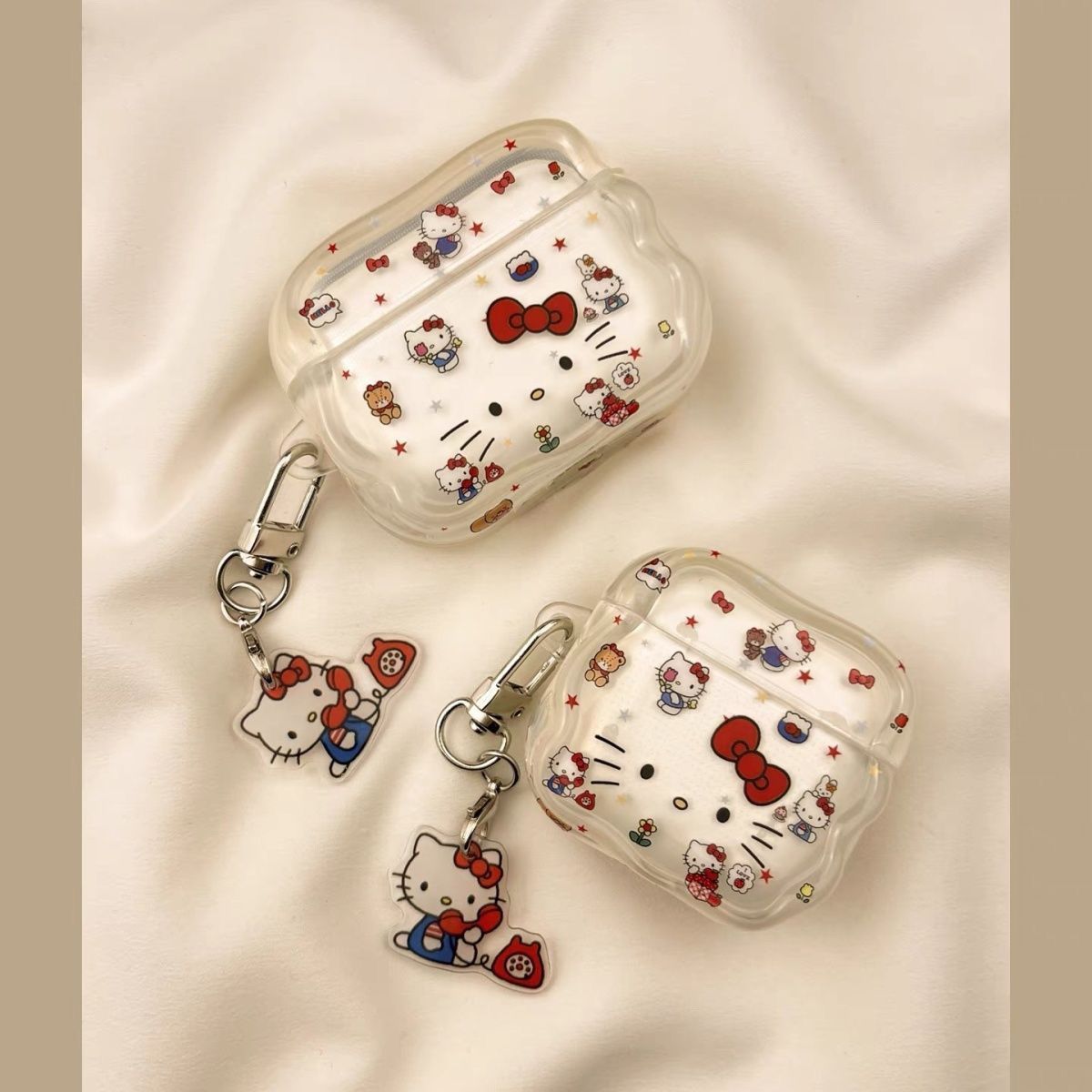 Star Bow Kitty AirPods 4 generación 5 Apple auriculares estuche AirsproPod2 estuche Bluetooth