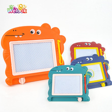 黑白磁性写字板儿童卡通恐龙绘画板益智磁力小号涂鸦小写板跨境