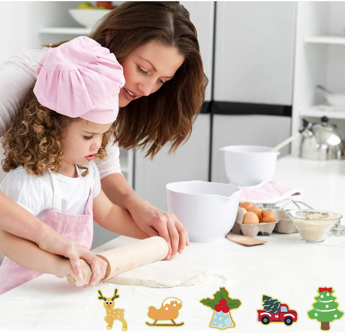 23g Weight Bakeware Kitchen and drinking utensils 1 Piece Quantity Daily Occasion Stainless Steel Material Christmas Festival Star, Snowflake Pattern Simple Style Style Christmas Simple Style Star Snowflake Stainless Steel Bakeware 1 Piece 8