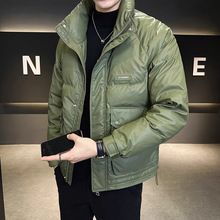 秋冬时尚轻薄羽绒服男冬季短款潮牌立领加厚防寒高端内胆保暖外套