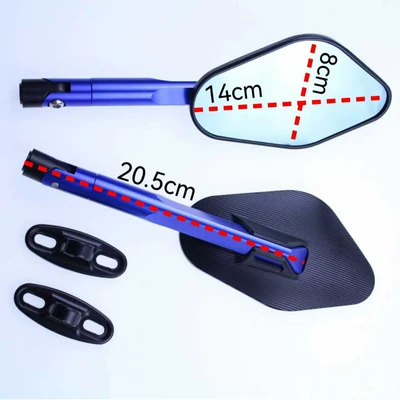 Motorcycle rearview mirror Modification, Large-Angle Foldable Personalized
