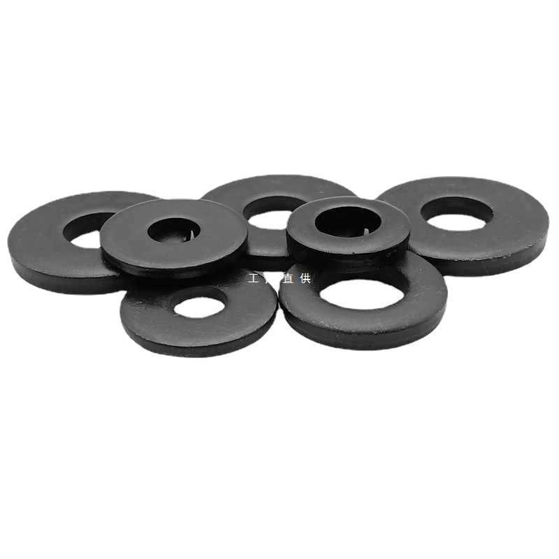 非标发黑平垫片加厚螺丝垫圈加大黑色垫片铁圆形金属平垫圈M-M