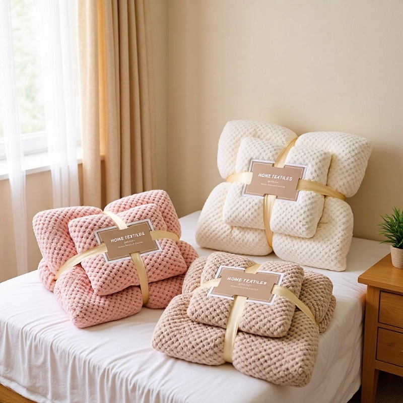 Coral toallas de toalla de baño de dos piezas, toallas de baño absorbentes, espesantes, baños suaves, secado rápido, viento