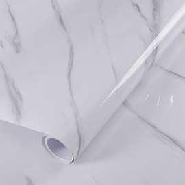 大理石贴纸防水防油自粘墙纸厨房客厅卫生间家具翻新改色工厂批发