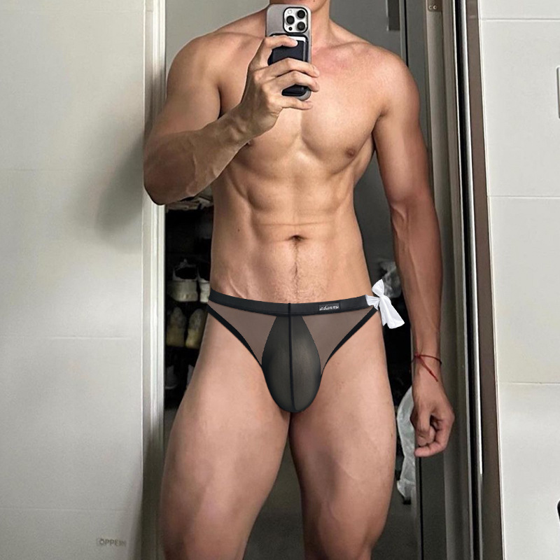 Cross-Border New Product Thin Briefs Sexy Low-Waist Bulge Bag Briefs Sports Fitness Breathable Ad700