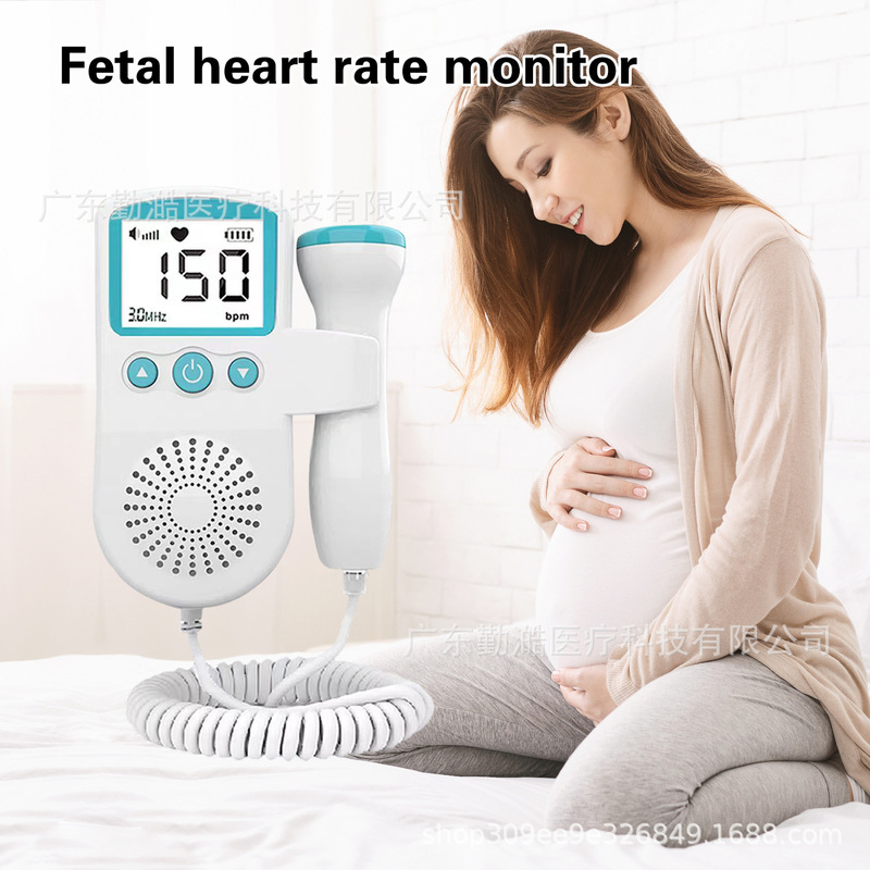 English Fetal Heart Monitor Fetal Heart Rate Monitor Home Doppler Pregnant Women Listen to Fetal Heart Foreign Trade Cross-Border