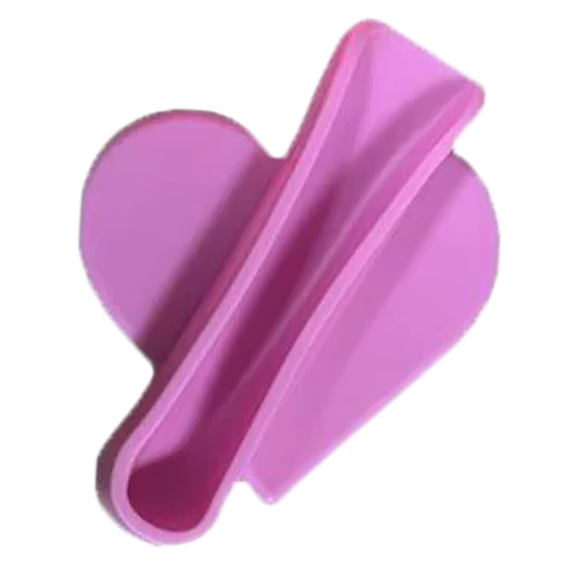 Estuche de silicona para lápiz labial con diseño de amor transfronterizo, soporte para lápiz labial con pegamento 3M, estuche para teléfono móvil, soporte portátil para brillo labial, venta al por mayor.