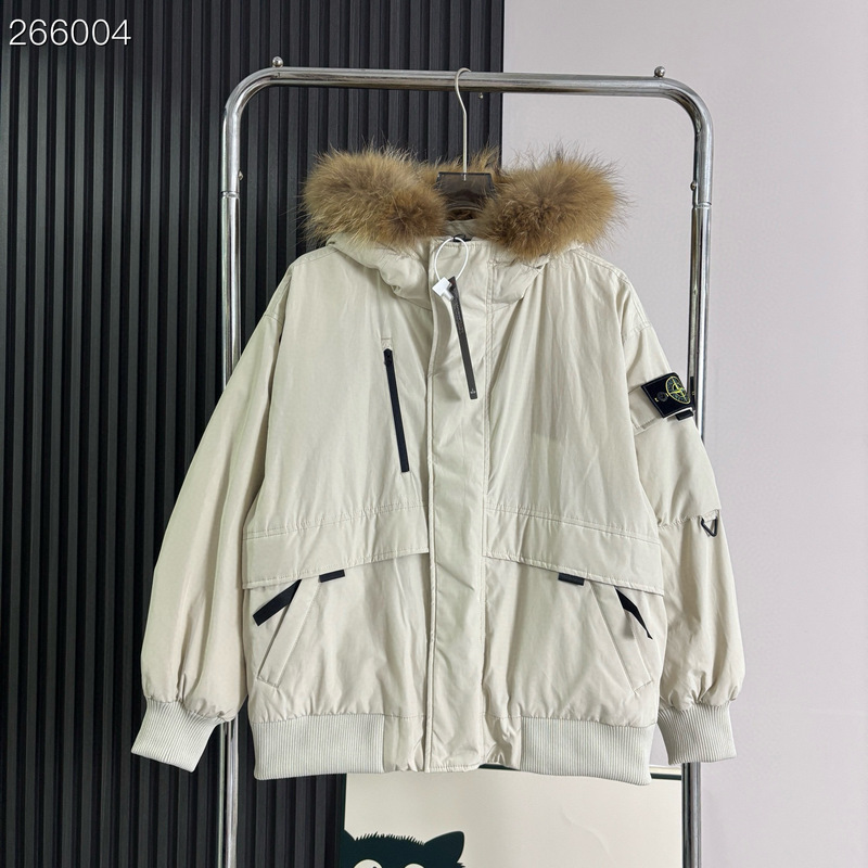 Cross-Border Stone Island Workwear Parka down Jacket New National Standard 90% down Cold-Resistant Coat Island