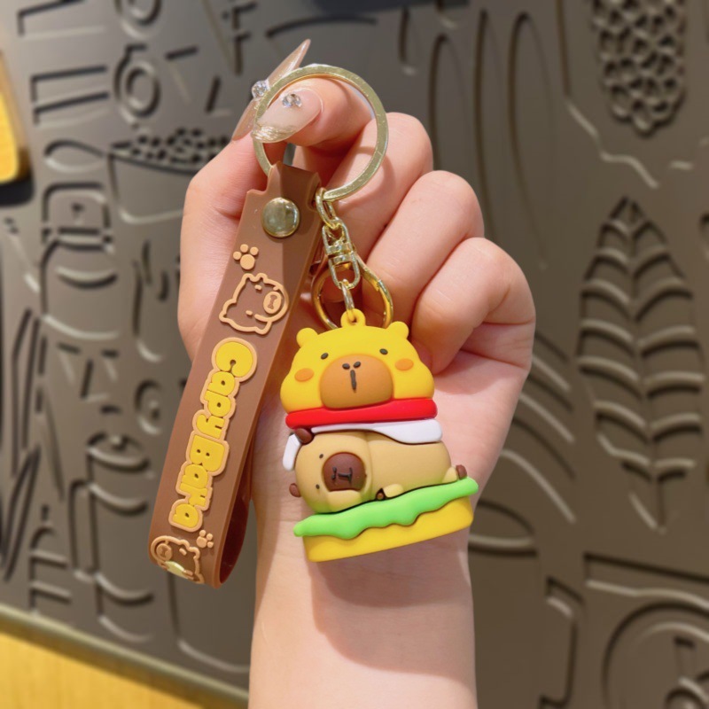 新しいカピバラシリーズ人形キーホルダーペンダントクリエイティブカピバラキーチェーンカップルバッグペンダント卸売|undefined