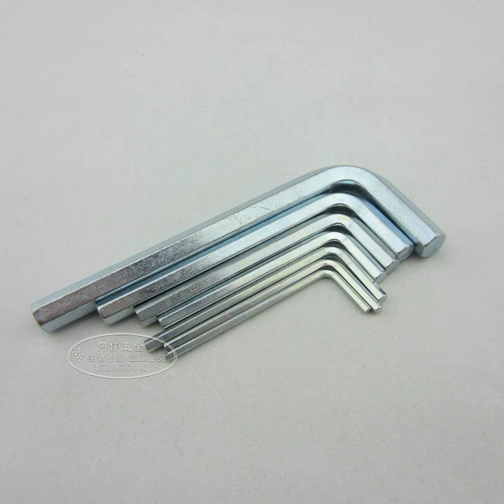 Standard inner hexagonal wound L -shaped flat -headed hexagonal 6 edge tool L shaped inner hexagon wrench