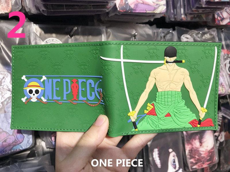 Monedero periférico One Piece One Piece Nikalufei Sauron Sanji estudiante dibujos animados hombres y mujeres tarjetero corto cartera