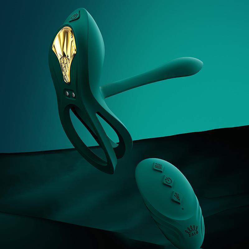 Zalo bayek夫婦共震マッサージ器カバーリング男性ロックリング成人マッサージ玩具趣味用品