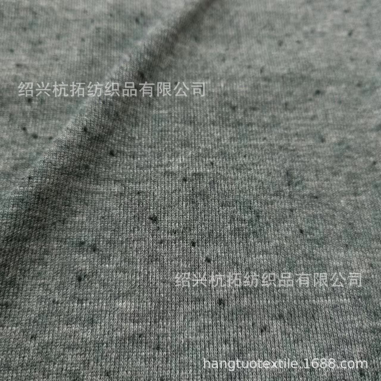 针织180gCVC1*1黑点罗纹全棉TC TR TCR全涤黑点白点彩点罗纹