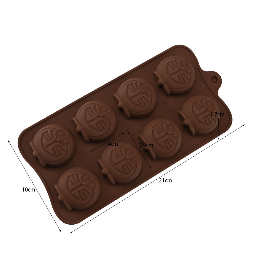 Molde de Silicona para Chocolate DIY, Multiuso con Formas de Dibujos Animados para Repostería