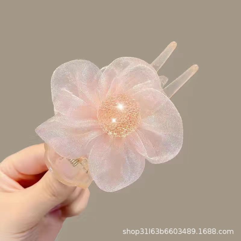 F-008 해바라기 모양 미트볼 집게 1개 (핑크)