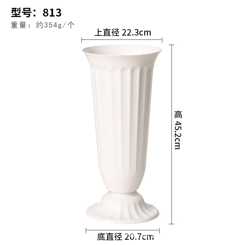813 화이트 촛대 22.3*45.2cm
