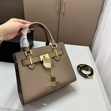 2024年新款MK Hamilton锁头包迷你小号经典老花托特包斜挎女士包