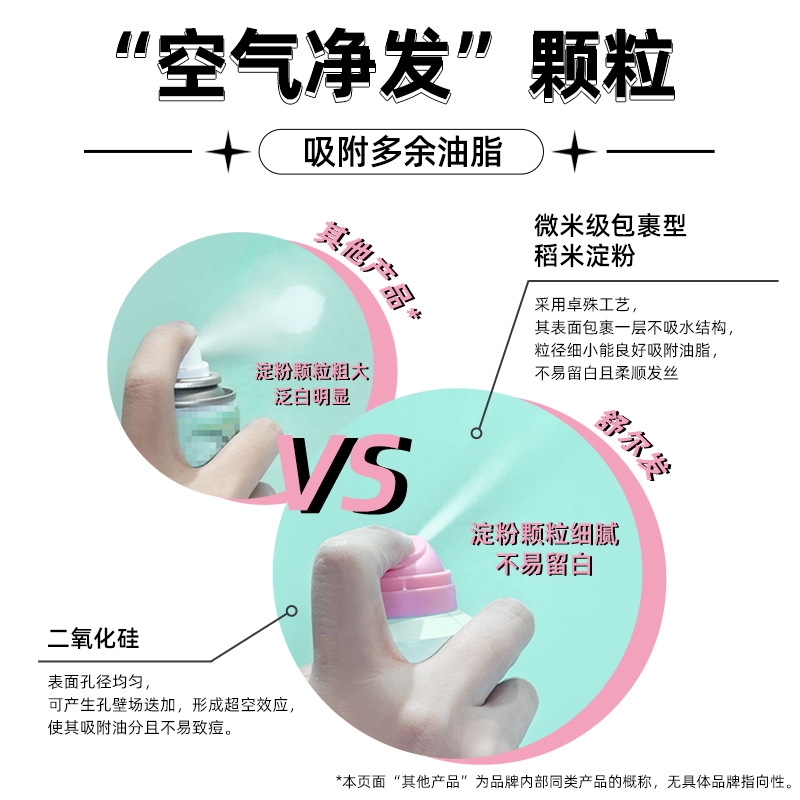批發舒爾發乾發噴霧蓬鬆控油美發免洗空氣劉海便攜蓬鬆粉