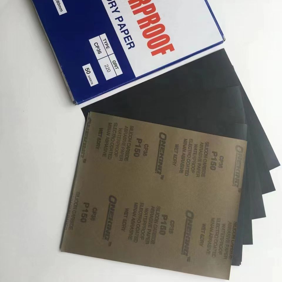 厂家直供砂纸批发40#-2000目 干湿两用汽车 打磨抛光碳化硅白砂纸