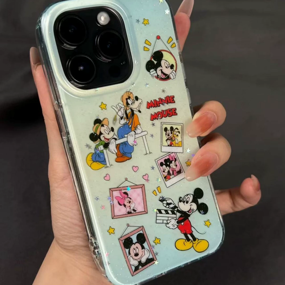Apple, iPhone15, мультяшный совместимый чехол, градиент, 16promax