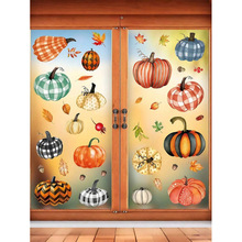 W 74213 Thanksgiving pumpkin static sticker �ж����ϹϾ��細