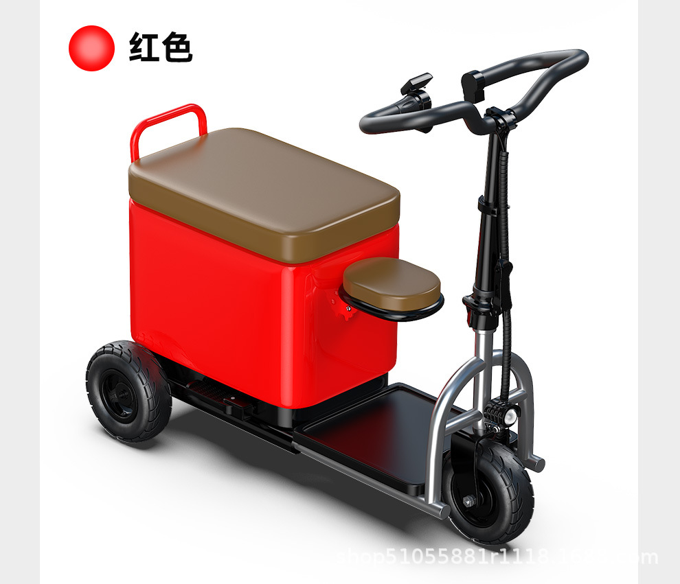 Small Electric Vehicles for the Elderly, Electric Luggage Trolleys for Picking up Children, Foldable Lithium Electric Vehicles