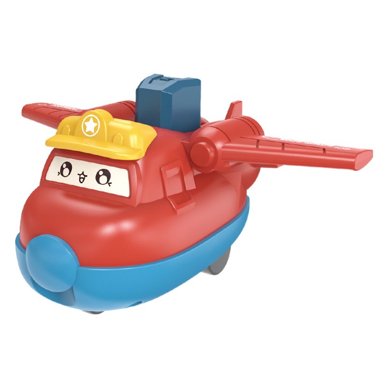Carros de juguetes para niños presionando deslizamiento modelo de avión de dibujos animados bebé rastreando pequeños regalos divertidos juguetes al por mayor