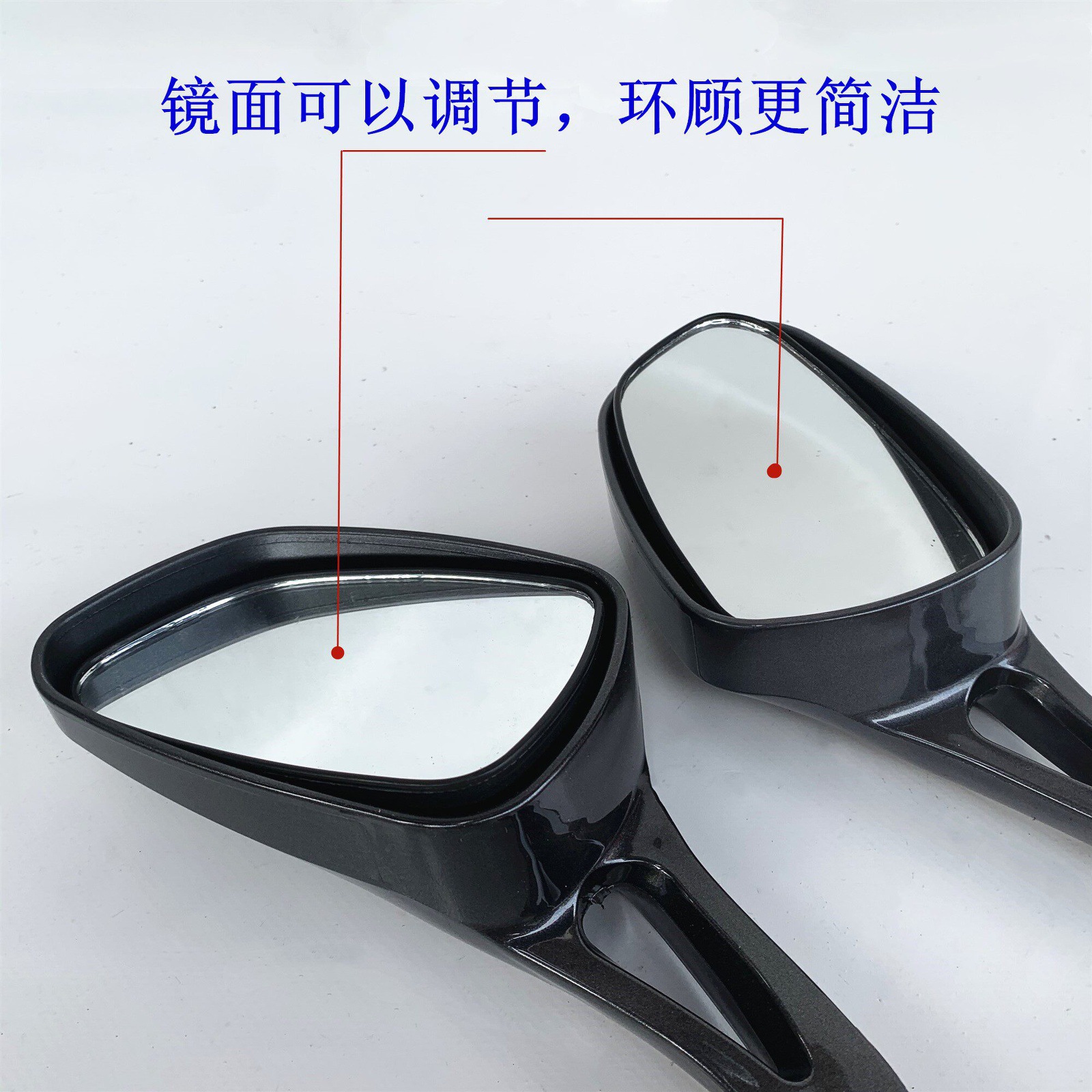Motorcycle scooter electric vehicle Zhongsha Five Y Princess rearview mirror, blue star pair price