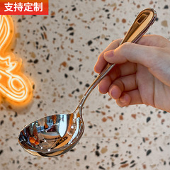厳選された大型家庭用お粥スプーン鍋深めドリンクスプーン食品グレード 304 ステンレス鋼スプーン