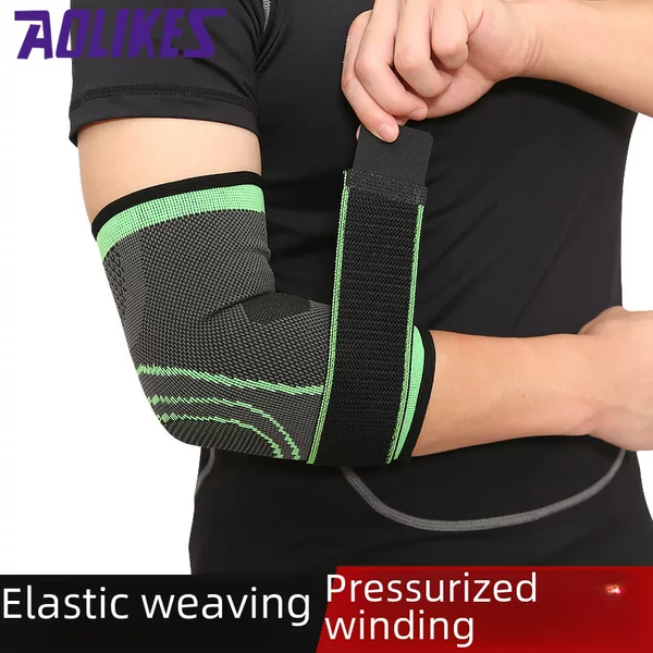 Breathable wicking sports bandage compression elbow arm guard basketball protective gear sports knitted protective gear wholesale manufacturer