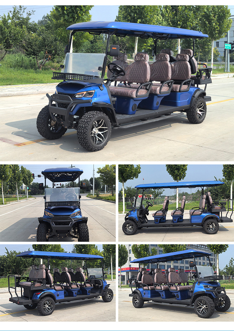 Golf Cart for Tourist Attractions, 6-Seater Hotel and Guesthouse Shuttle Bus, Off-Road 4-Seater Electric Golf Cart