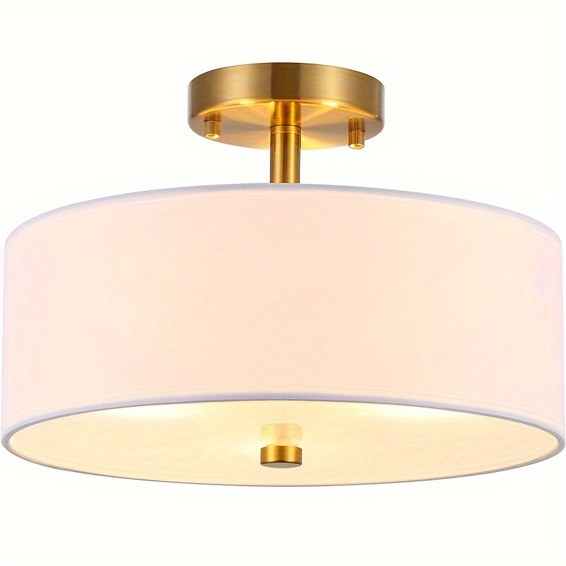 Cross-border 3-lamp semi-recessed ceiling lamp ceiling lamp suitable for bedroom living room kitchen corridor entrance