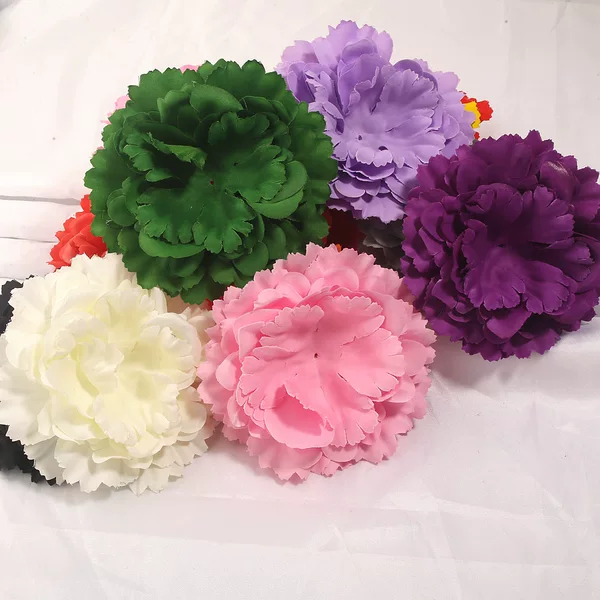 Handmade artificial peony flower brooch, can be paired with pearls and rhinestones, children's hairband, hairpin, headwear, and clothing accessories