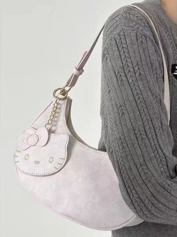 2024 lujo ligero nuevo HelloKitty bolso de hombro simple de moda versátil viaje lindo mochila pequeña mochila