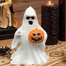 万圣节家居装饰摆件卡通幽灵南瓜摆件创意可爱树脂工艺品小礼物