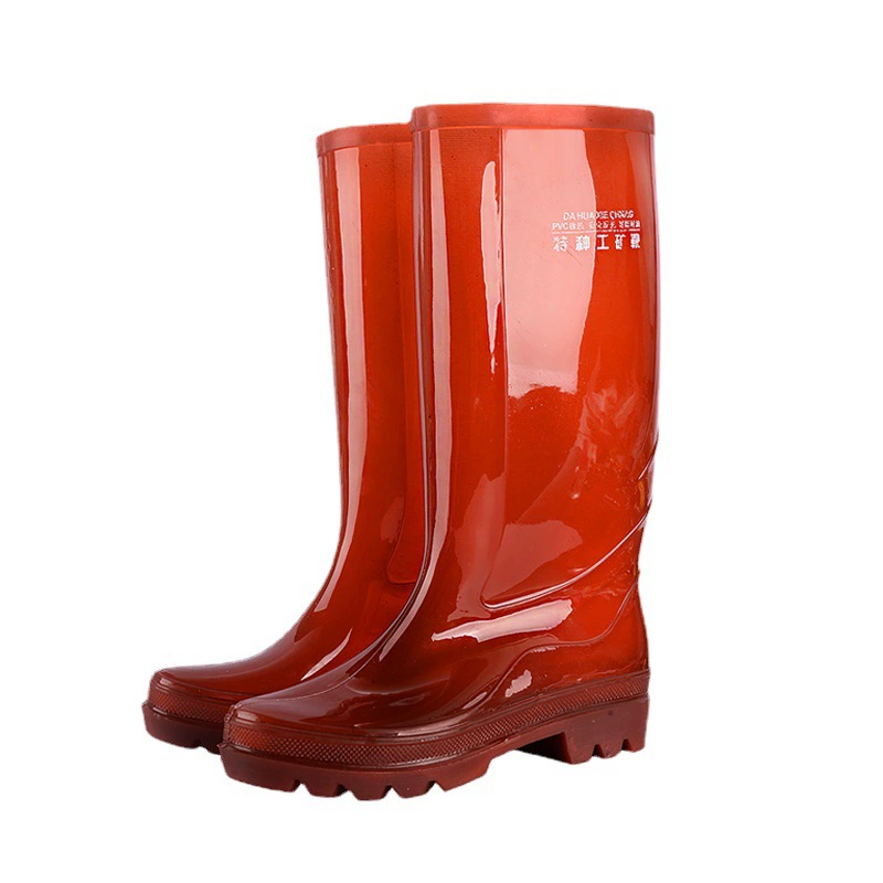 308 коричневая Водная обувь для охраны труда промышленные и горнодобывающие резиновые сапоги резиновые Нескользящие, устойчивые к кислотам и щелочам, трехстойкие высокотрубные Сухожильные нижние строительные площадки