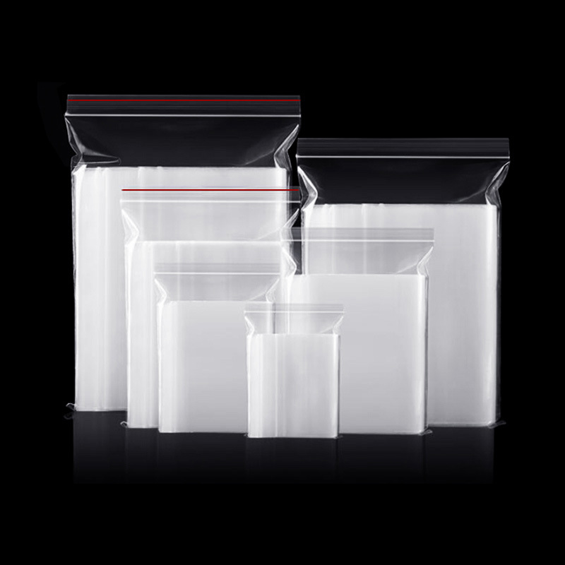 自封袋小中大号食品密封袋包装透明塑料袋一次性防尘封口袋批发